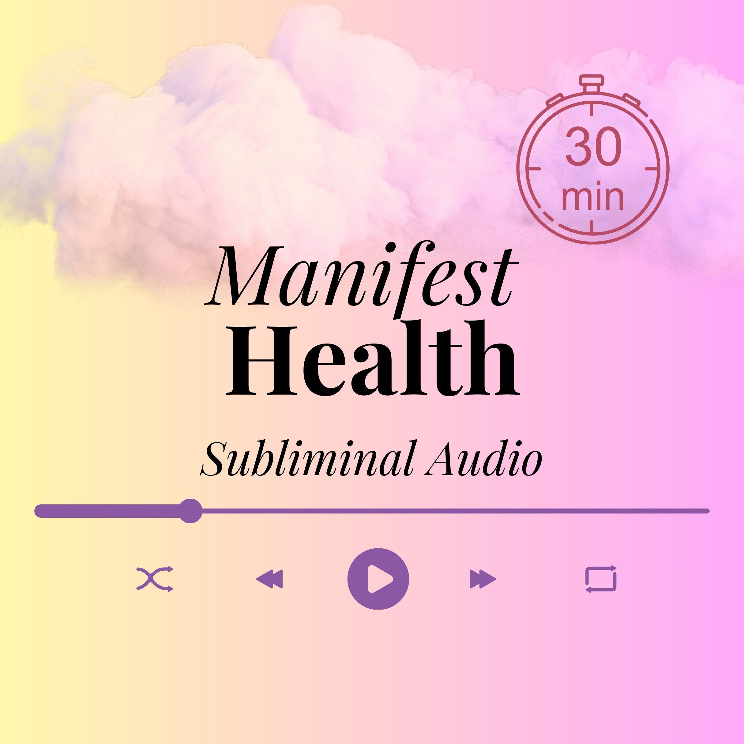 Manifest OPTIMAL HEALTH Subliminal Audio | Manifest Health | 30 Min Custom Audio