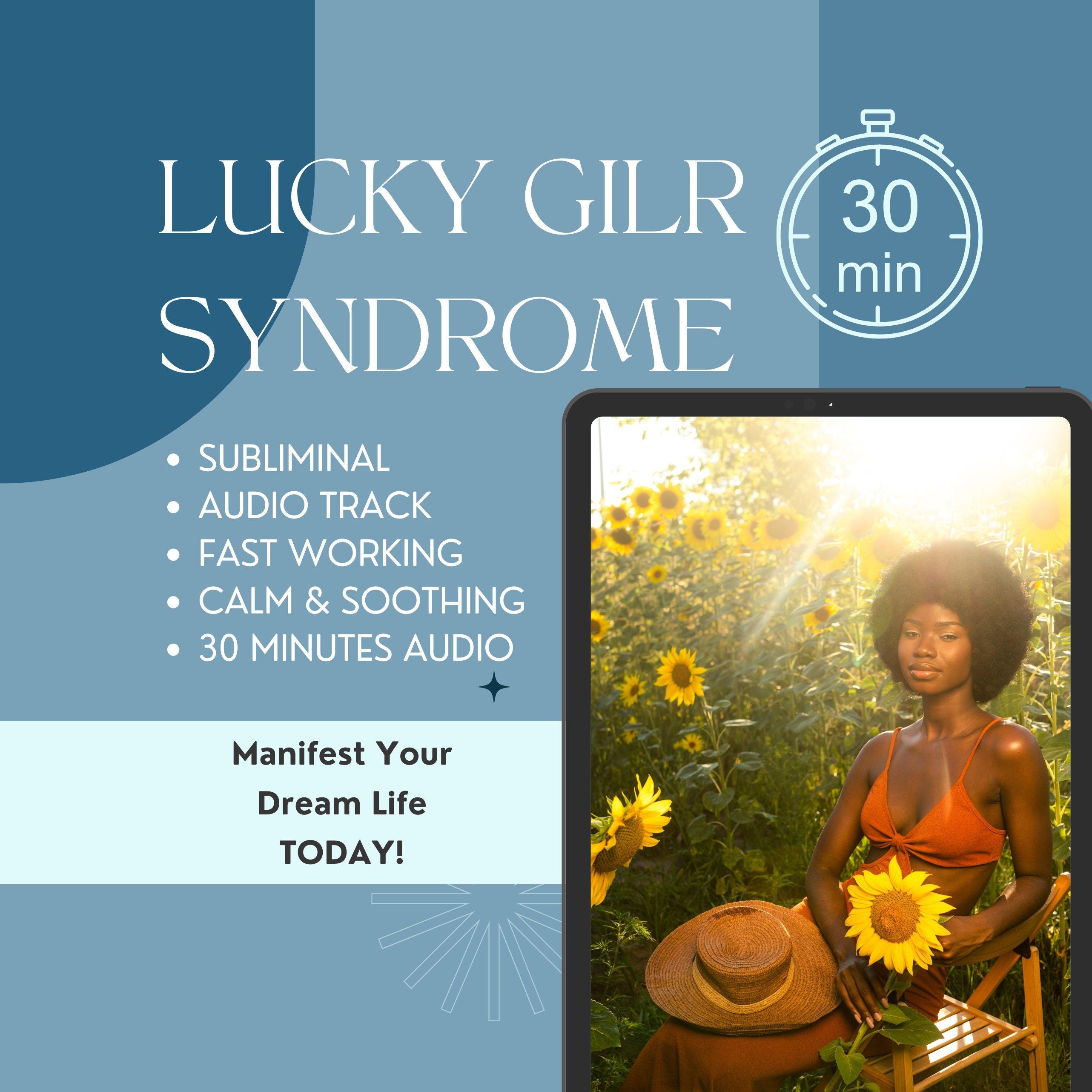 LUCKY GIRL SYNDROME | Subliminal Audio | 30 Min Potent Hypnosis