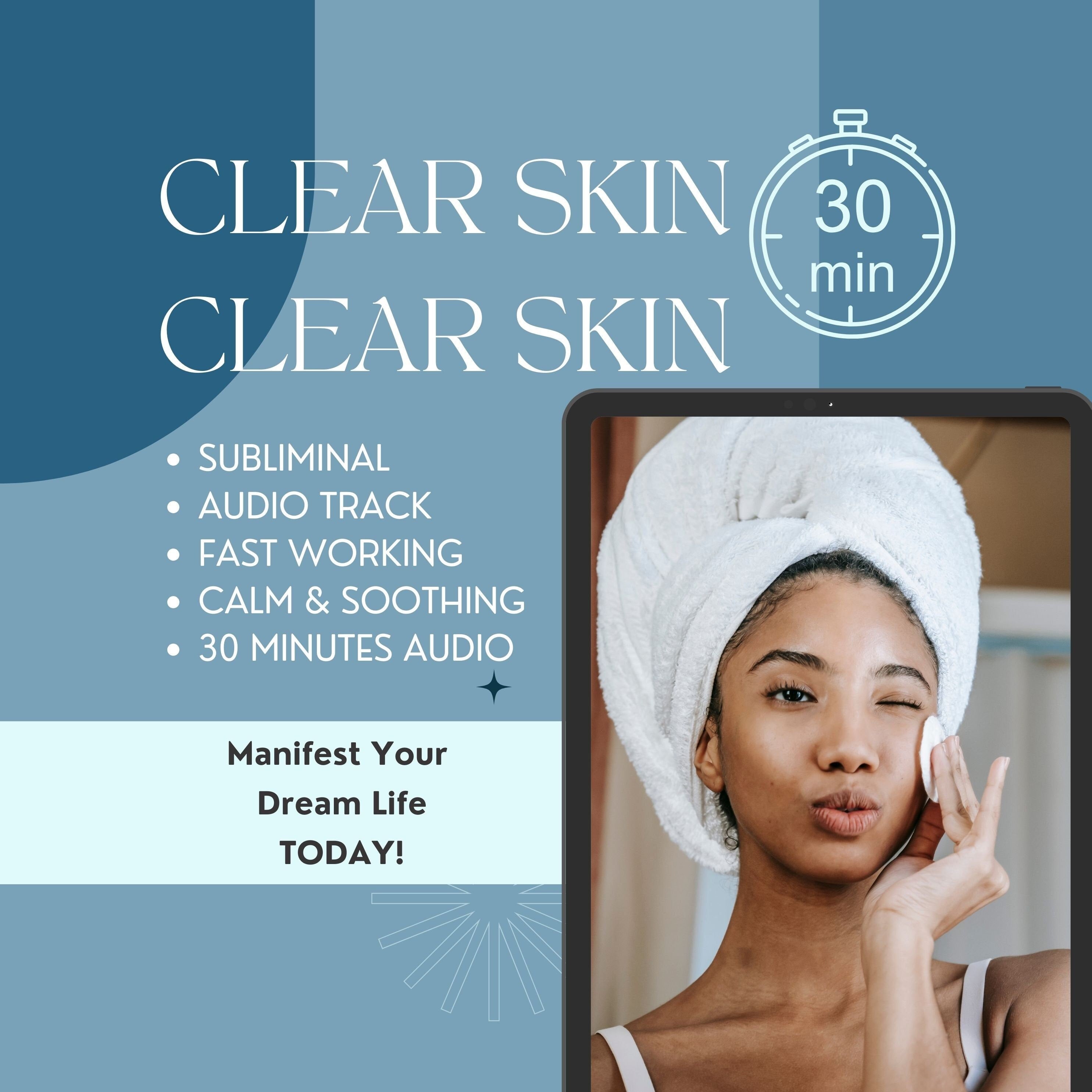 Manifest CLEAR SKIN | 30 Min Potent Hypnosis | Potent Subliminal Audio