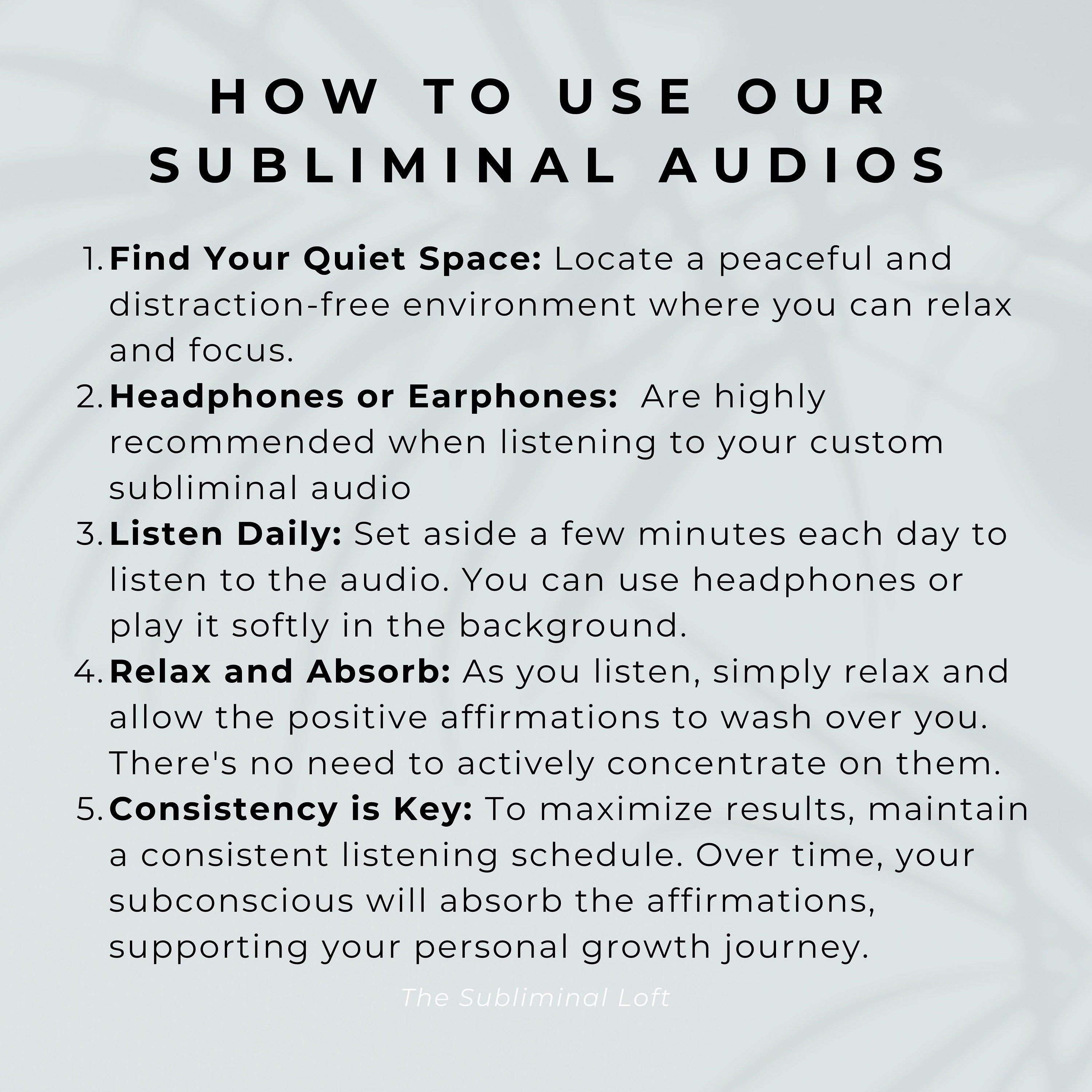 Subliminal Audio | 30 Min Custom Subliminal Audio | Reprogram your Mind