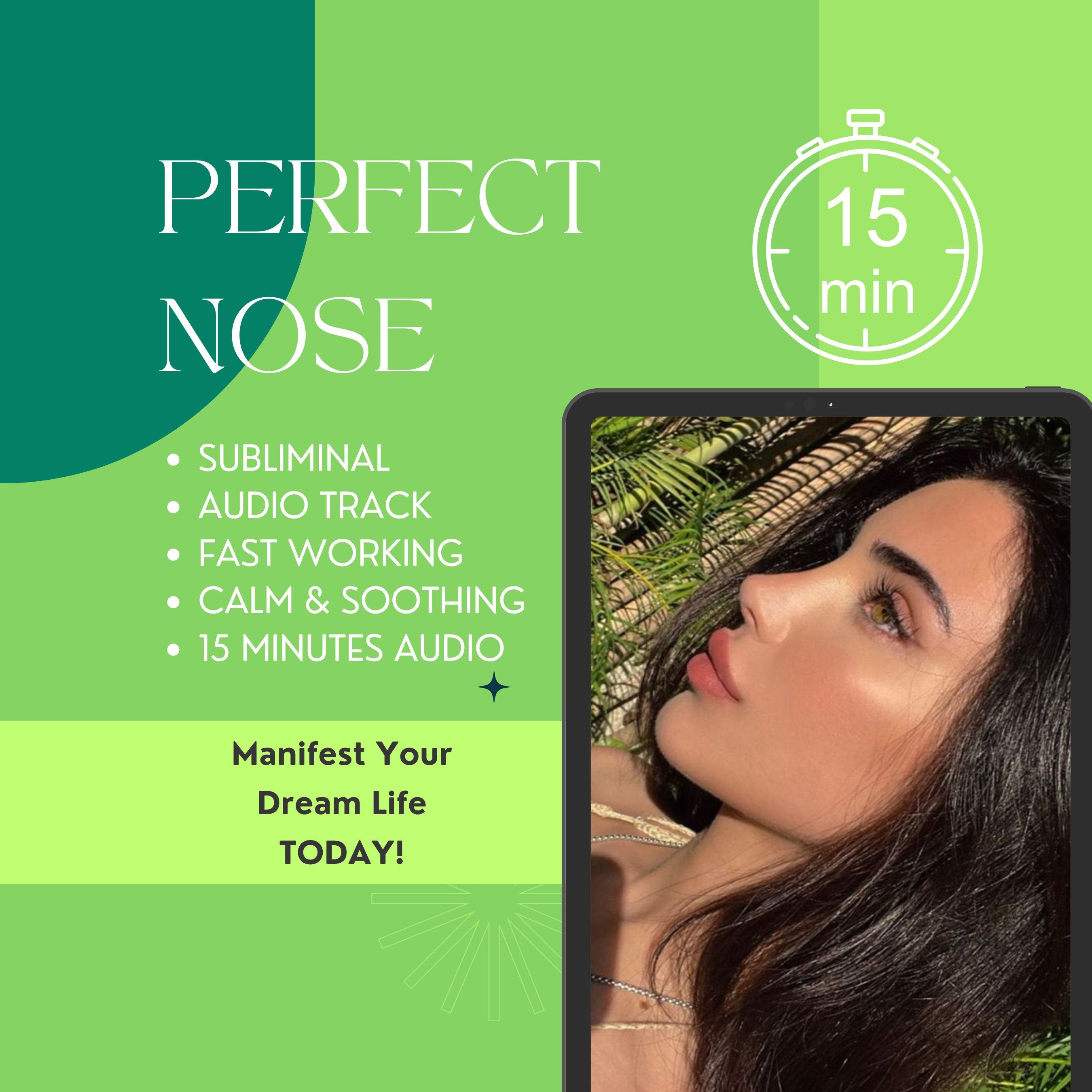 PERFECT NOSE SUBLIMINAL | Subliminal Audio | 15 Minutes with 528Hz Booster