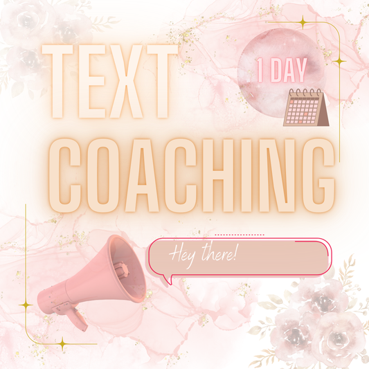 Text Message Coaching : 1 DAY COACHING