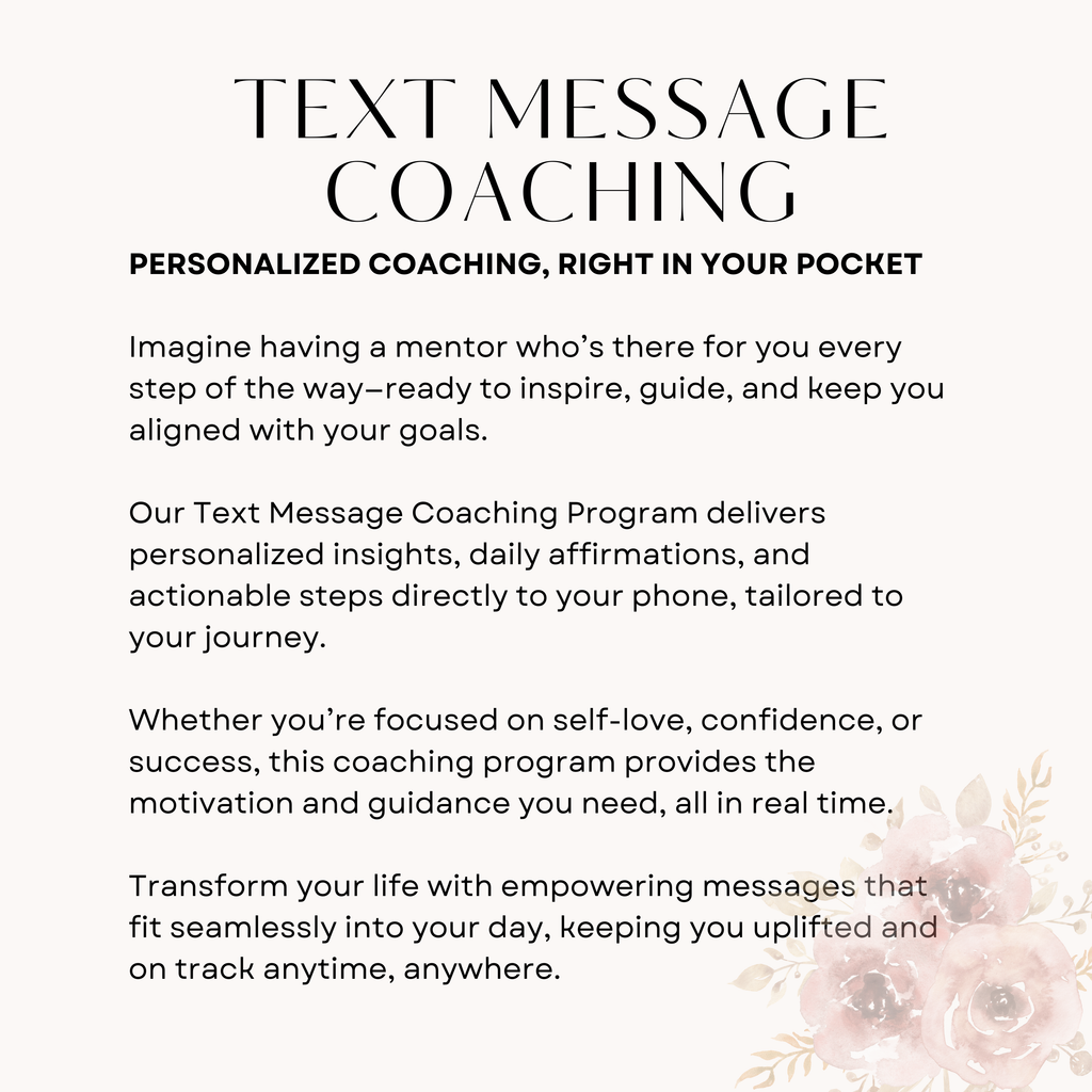 Private Manifestation Text Coaching