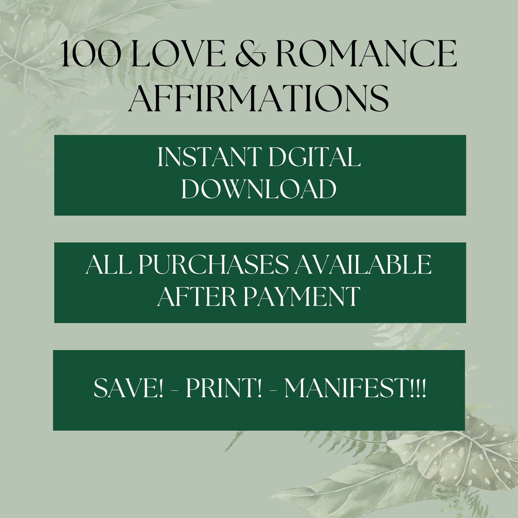 100 LOVE & ROMANCE Affirmations