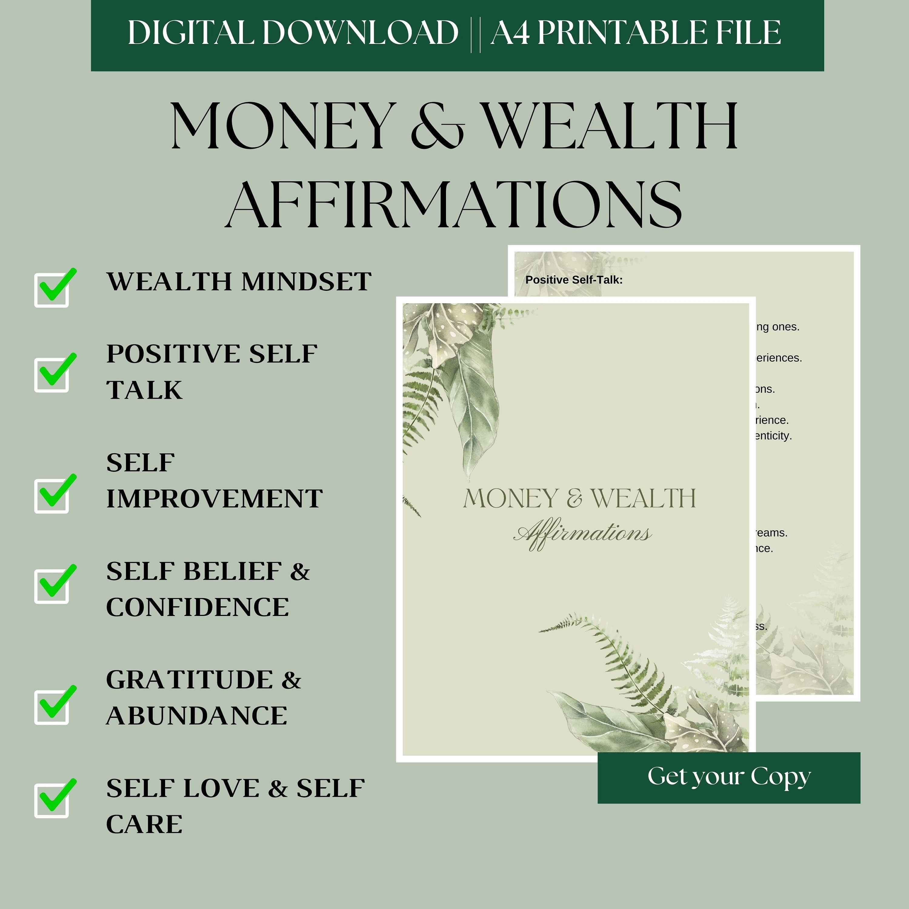 100 MONEY & WEALTH AFFIRMATIONS