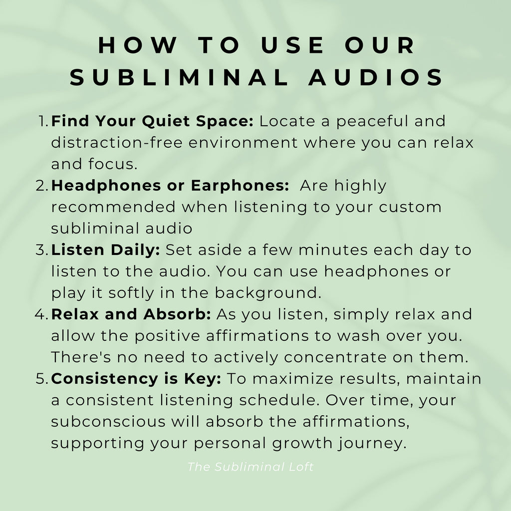 Subliminal Audio | 15 Min Custom Subliminal Audio | Reprogram your Mind