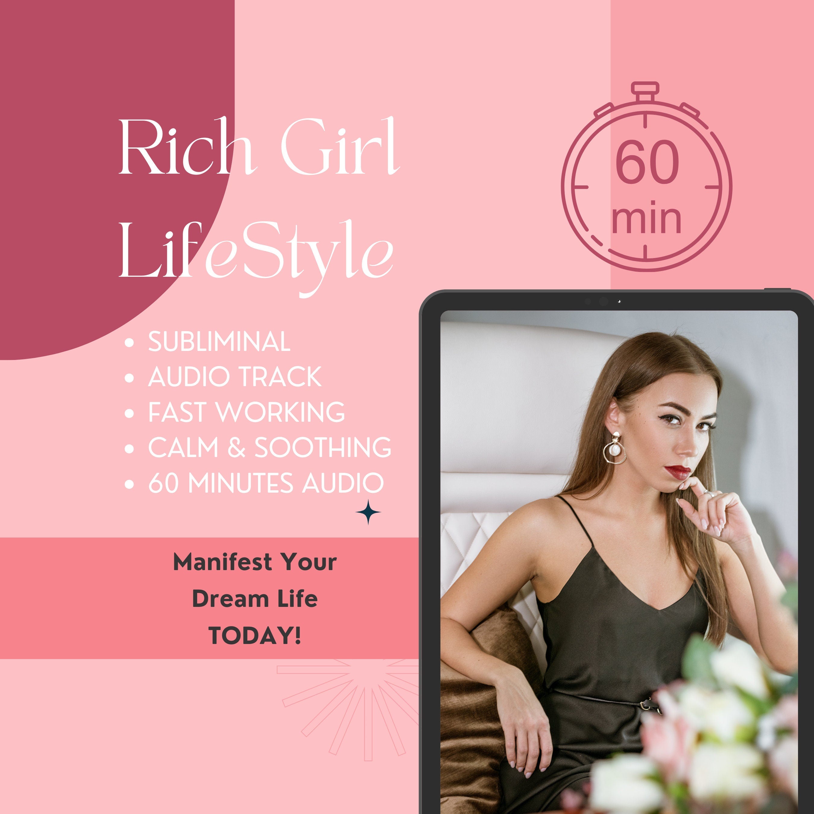 Attract the Rich Girl Lifestyle | Subliminal Audio | 60 Minutes Booster