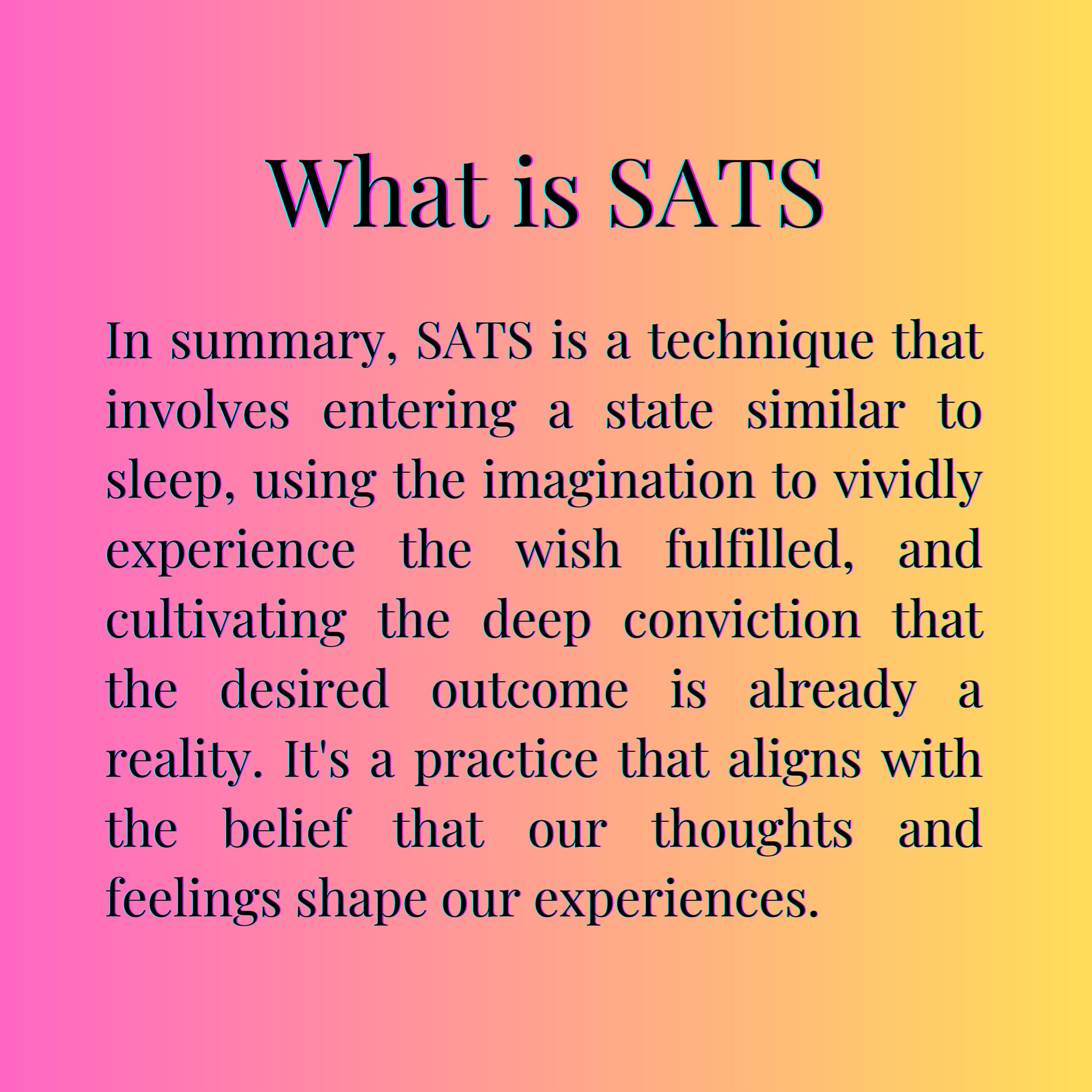 Custom 8-Hour SATS Hypnosis Audio for Manifestation |15 Custom SATS Affirmations