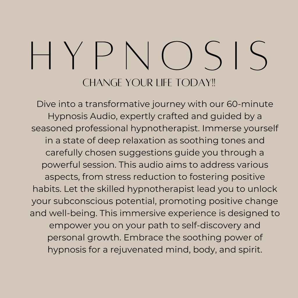 Custom 60-Minute Hypnosis Audio | Hypnotherapy | 60 Min Custom audio | Hypnosis Audio