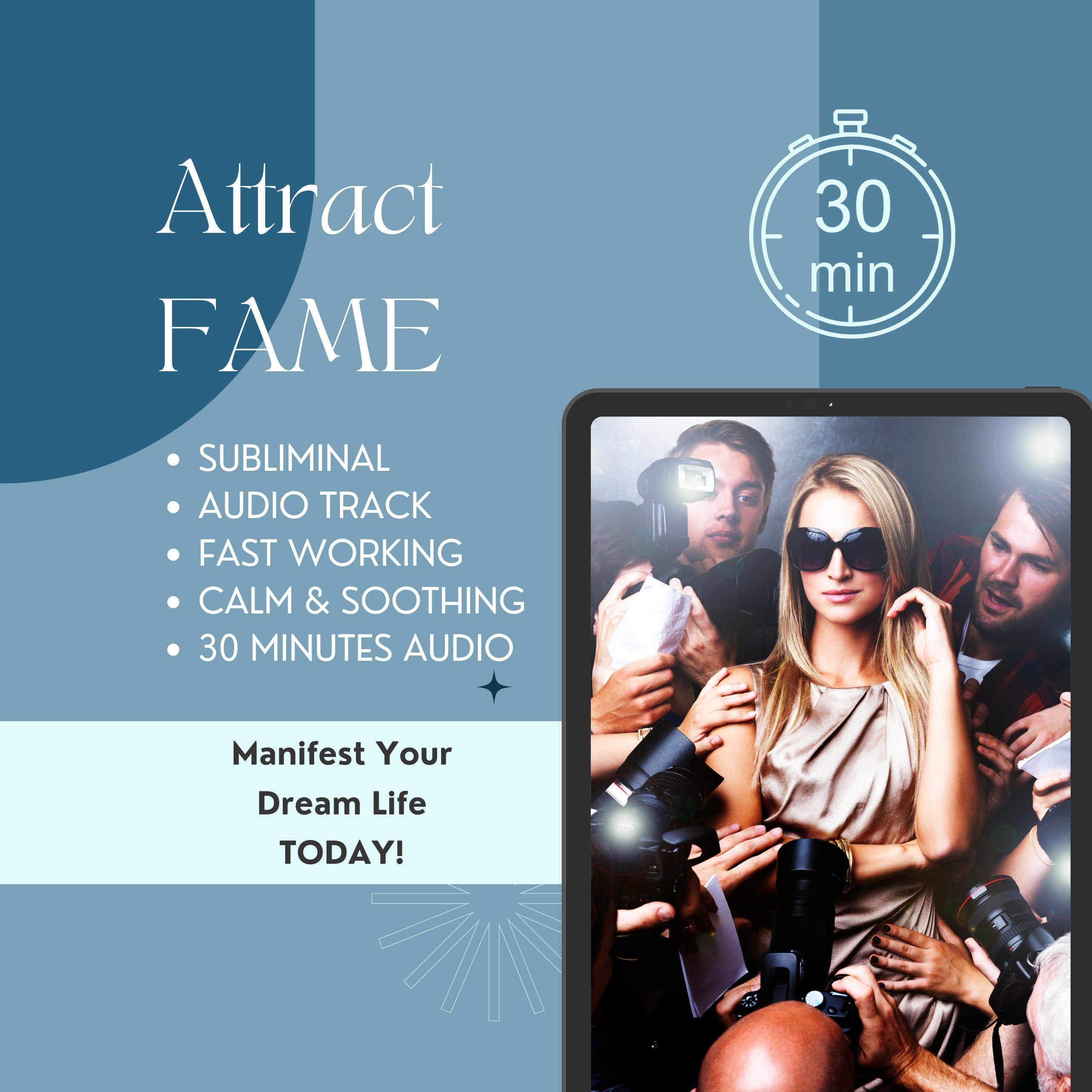 Fame Magnet Subliminal Audio | 30 Minutes with 528Hz Booster | FAME and Celebrity Status