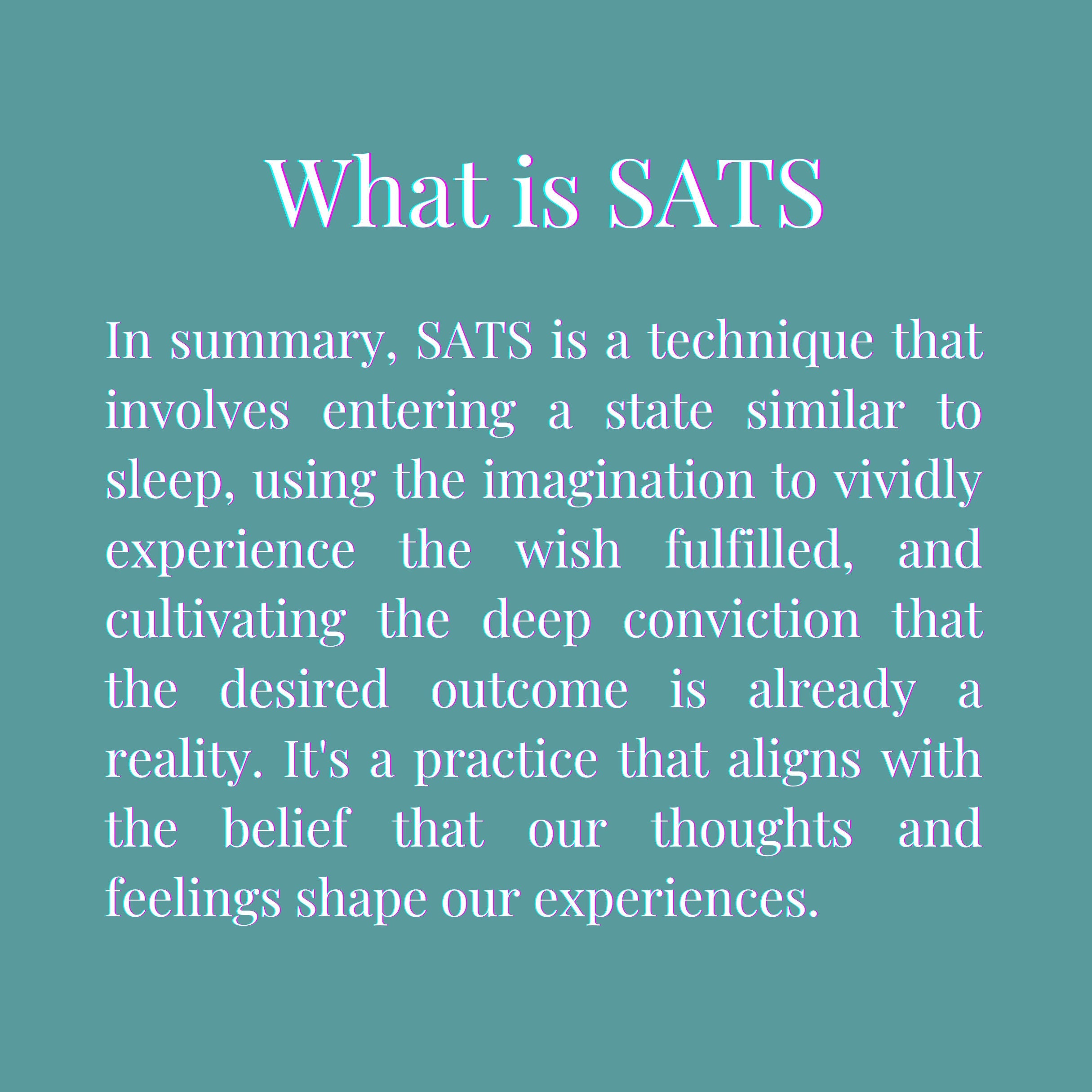 Custom 8-Hour SATS Hypnosis Audio for Manifestation | 5 Custom SATS Affirmations