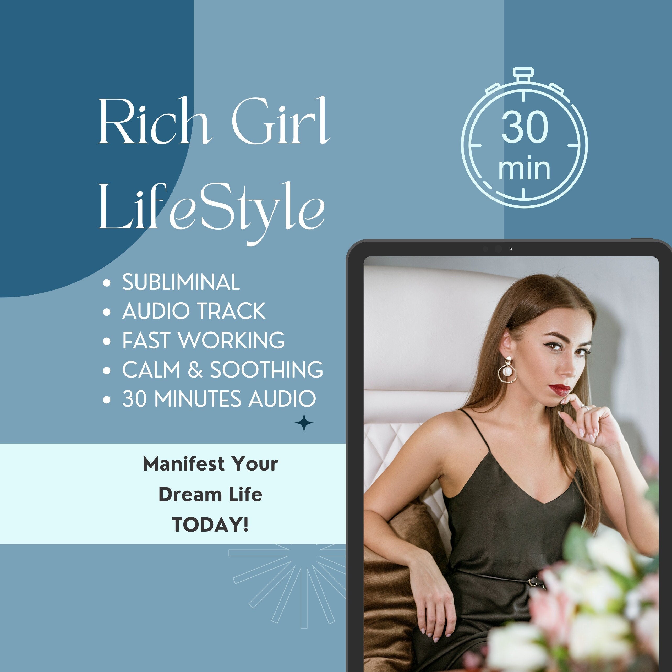 Attract the Rich Girl Lifestyle | Subliminal Audio | 30 Minutes Booster