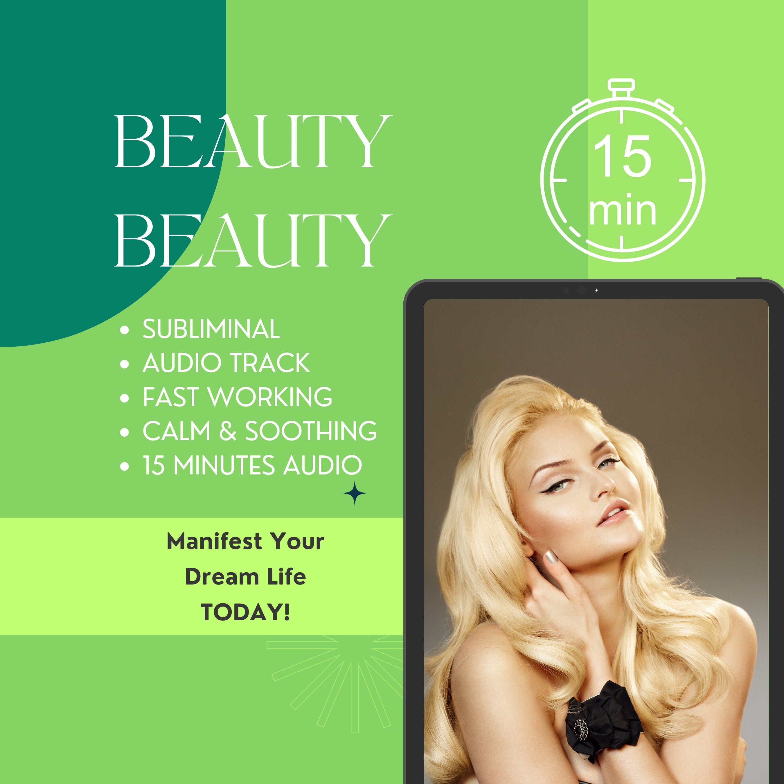 MANIFEST BEAUTY! | 15 Min - Potent Hypnosis | Potent Subliminal Audio