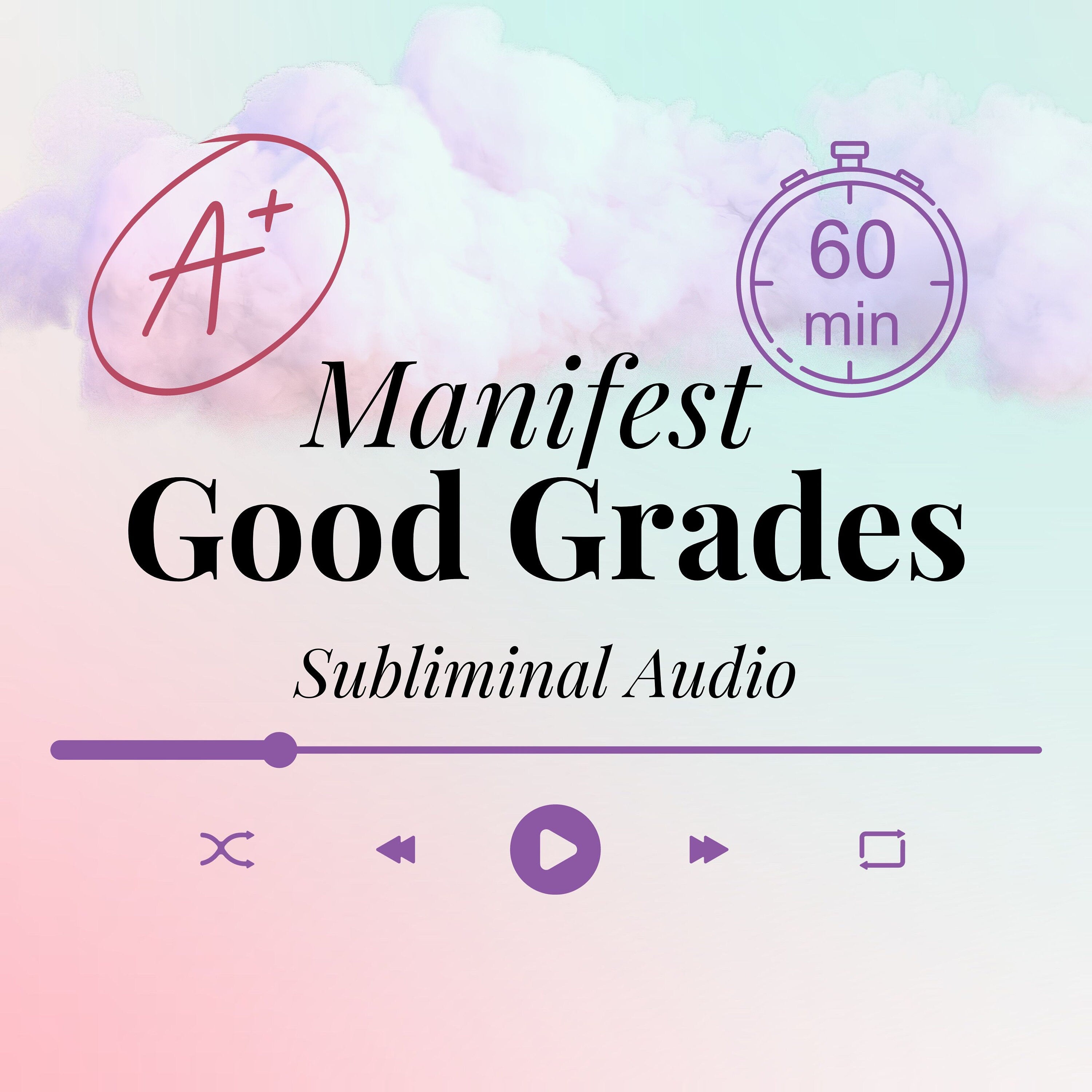 Manifest GOOD GRADES | Custom Subliminal Audio | Manifestation Audio | 60 Min Audio
