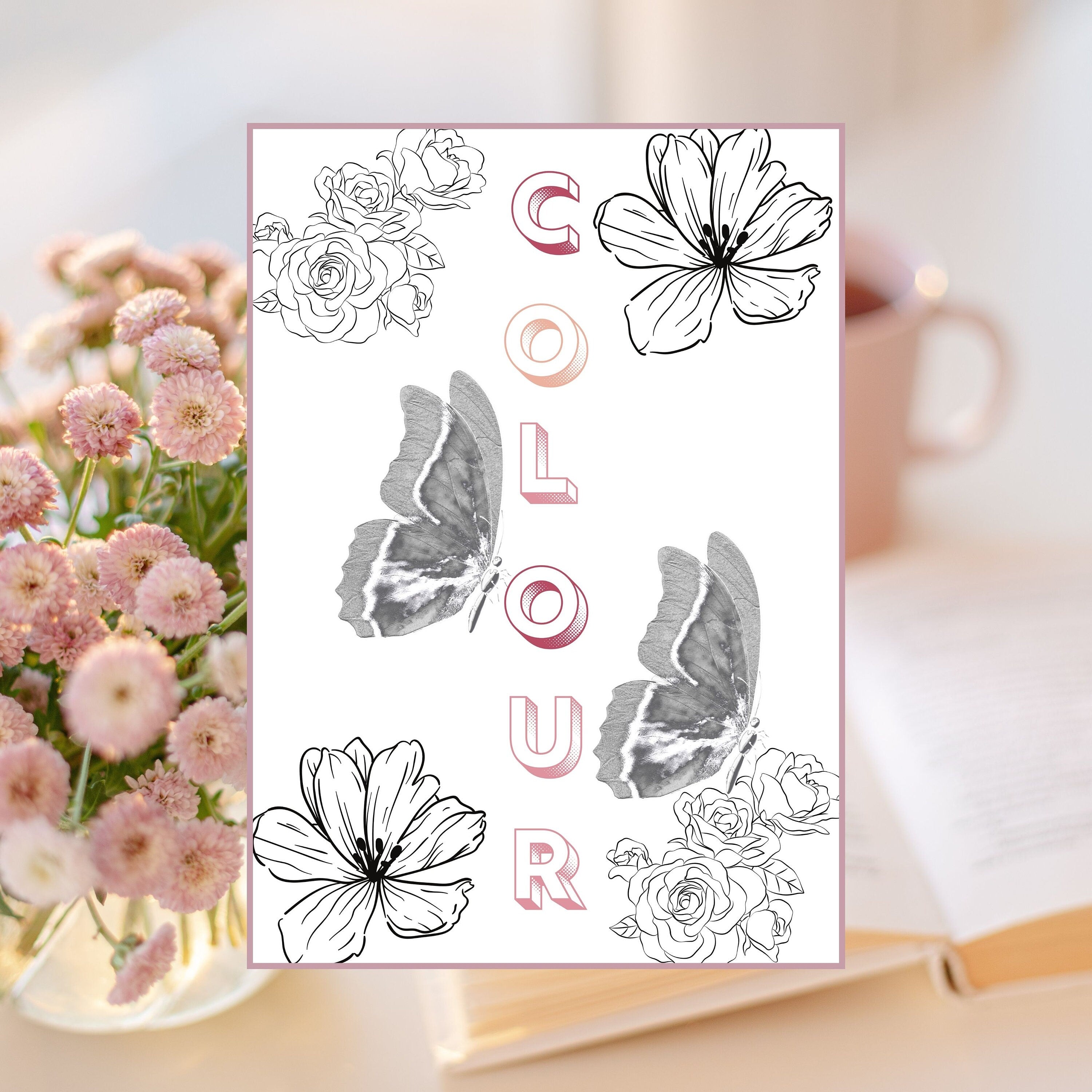 Divine Feminine Coloring Book - Digital Print Out | Adult Colouring Book | Manifestation Colouring Book