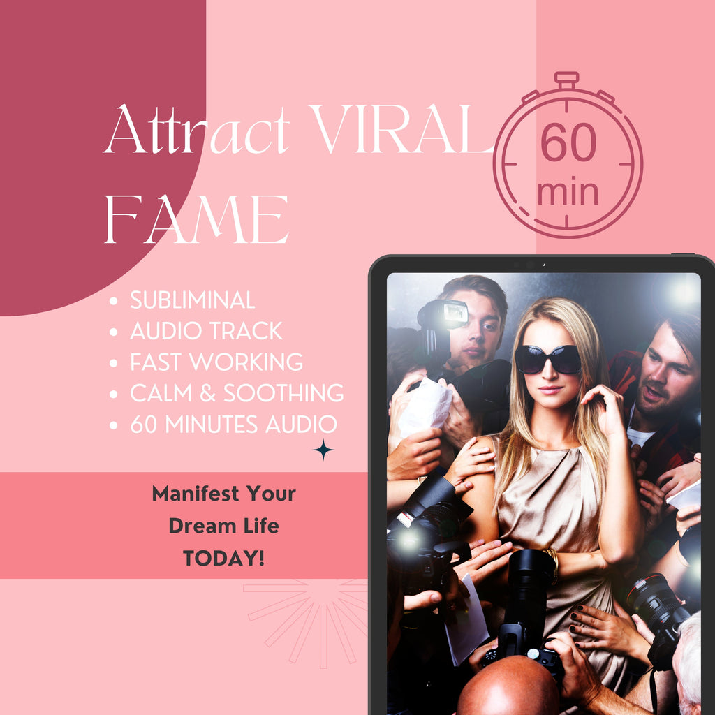 Fame Magnet Subliminal Audio - 60 Minutes with 528Hz Booster |FAME and Celebrity Status | Potent Hypnosis | 24 Hour Results | LOA